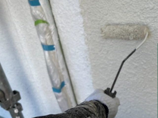 姫路市の外壁中塗り